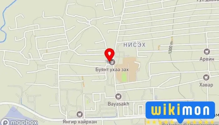 гэсэн газрын зураг Хэрэмхэн хэвлэл  дээр Улаанбаатар