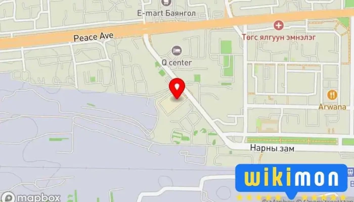 гэсэн газрын зураг Хермес Барилгын материалын дэлгүүр, Техник хангамжийн дэлгүүр дээр Улаанбаатар