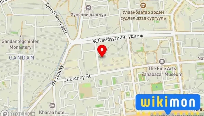 гэсэн газрын зураг Хөдөлмөрийн Эрүүл Мэнд Судлалын Төв Эмнэлэг дээр Улаанбаатар