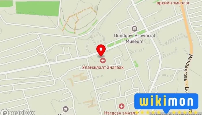 гэсэн газрын зураг Хөгжлийн Гүүр төв Боловсролын төв дээр Мандалговь
