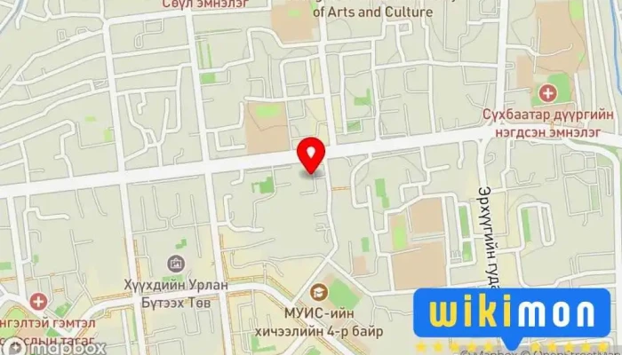 гэсэн газрын зураг Хоршооллын сургалт мэдээллийн төв Сургалтын Төв дээр Улаанбаатар