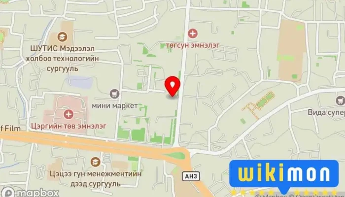 гэсэн газрын зураг Хөшиг Гэр ахуйн барааны дэлгүүр дээр Улаанбаатар
