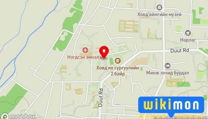 гэсэн газрын зураг Ховдын 9 давхар Нийтийн орон сууц дээр Ховд