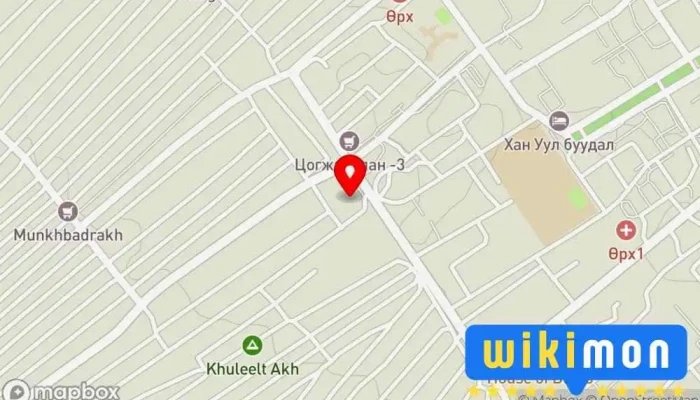 гэсэн газрын зураг Khovuun hotel/Хөвүүн зочид буудал Зочид буудал дээр Даланзадгад