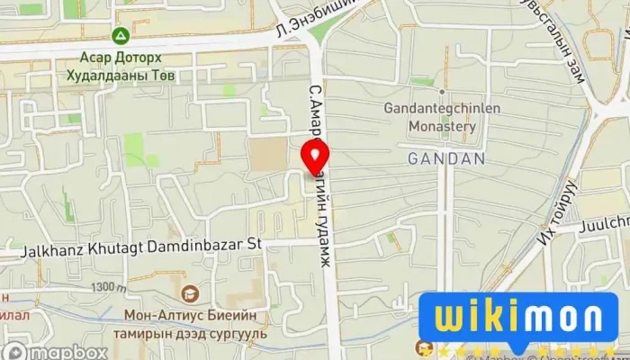 гэсэн газрын зураг Хулдаасан хэвлэл 