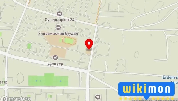 гэсэн газрын зураг Хүмүүнлэгийн Ухааны их сургууль Дархан салбар Их сургууль дээр Дархан