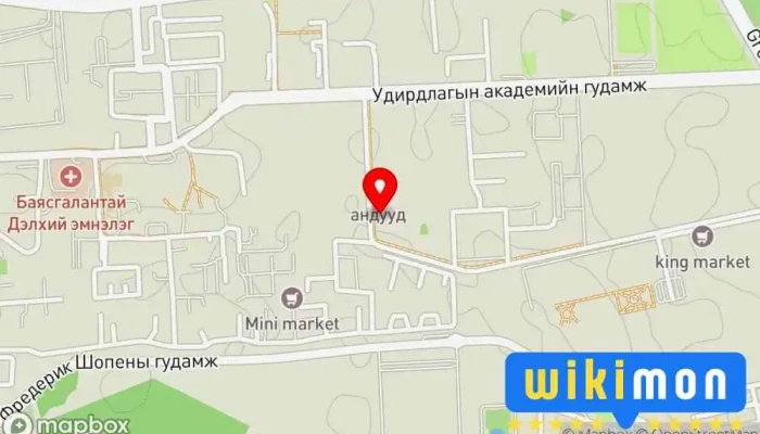гэсэн газрын зураг Хүннү хотхон ХХК Компаний Оффис дээр Улаанбаатар