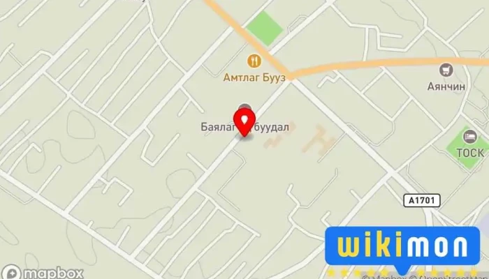гэсэн газрын зураг Хүнс, хөдөө аж ахуйн газар Засгийн газрын байшин дээр Улаангом