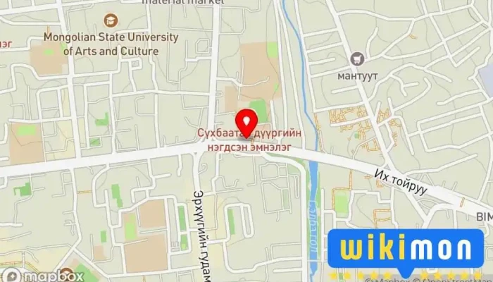 гэсэн газрын зураг Хүүхдийн хоёр  дээр Улаанбаатар