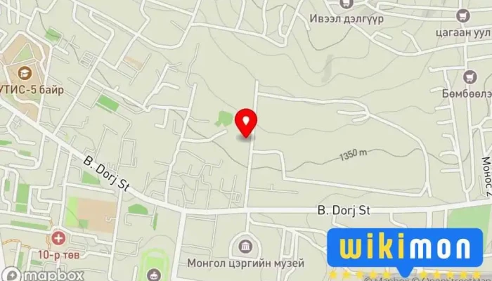 гэсэн газрын зураг Хууль зүйн сургууль Их сургууль дээр Улаанбаатар