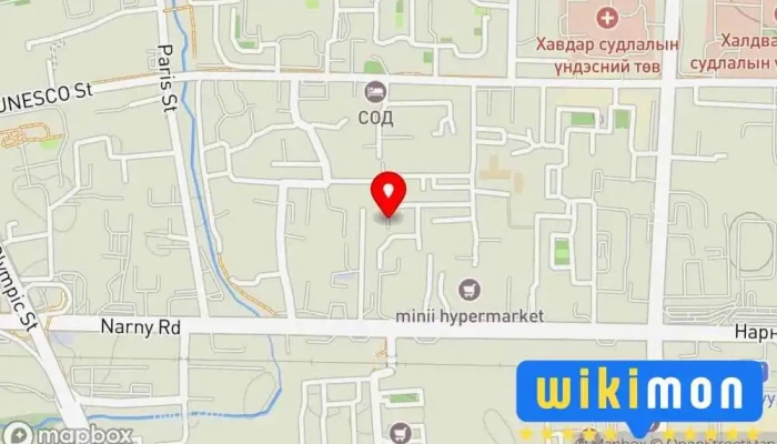 гэсэн газрын зураг Хувийн машины зогсоол Автомашины зогсоол дээр Улаанбаатар