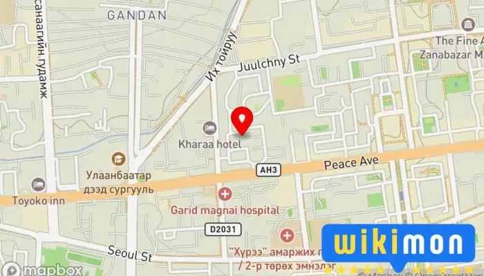 гэсэн газрын зураг Компьютер Ланд Компьютерын дэлгүүр дээр Улаанбаатар