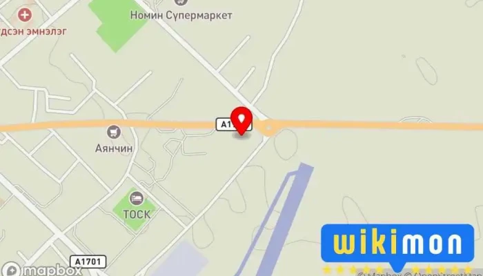 гэсэн газрын зураг Lindor lounge Ресторан дээр Улаангом