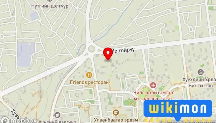 гэсэн газрын зураг Логос төв, Чингэлтэй дүүргийн Хөдөлмөр халамж үйлчилгээний хэлтэс Нийгмийн үйлчилгээний байгууллага дээр Улаанбаатар