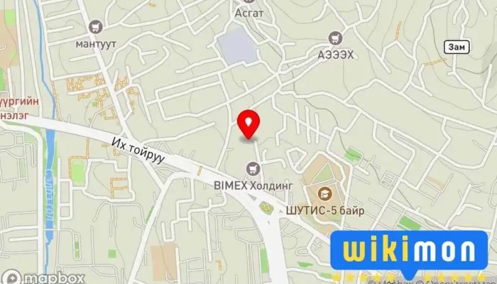 гэсэн газрын зураг Манба Дацан МУЭСТ Эмнэлэг дээр Улаанбаатар
