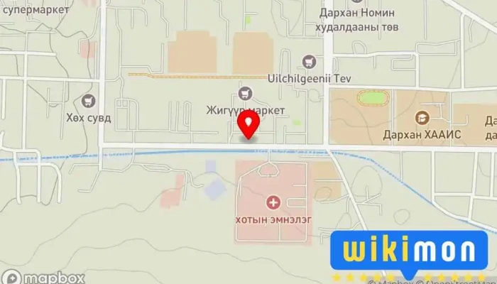 гэсэн газрын зураг Мандухай-н гэр Нийтийн орон сууц дээр Дархан