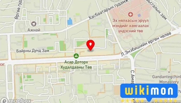 гэсэн газрын зураг Машин ачилт Машин чирэх үйлчилгээ дээр Улаанбаатар