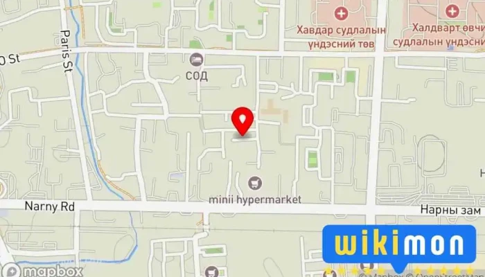 гэсэн газрын зураг Машины зогсоол  дээр Улаанбаатар