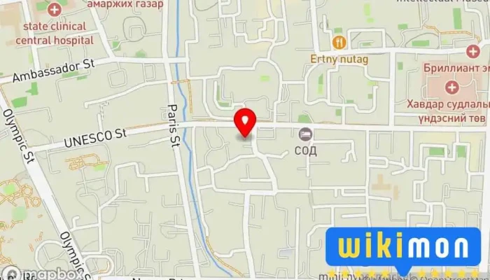 гэсэн газрын зураг Машины зогсоол  дээр Улаанбаатар
