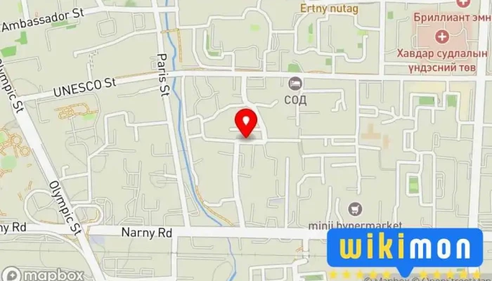 гэсэн газрын зураг Машины зогсоол  дээр Улаанбаатар