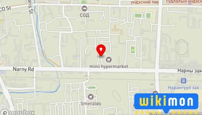 гэсэн газрын зураг Машины зогсоол  дээр Улаанбаатар