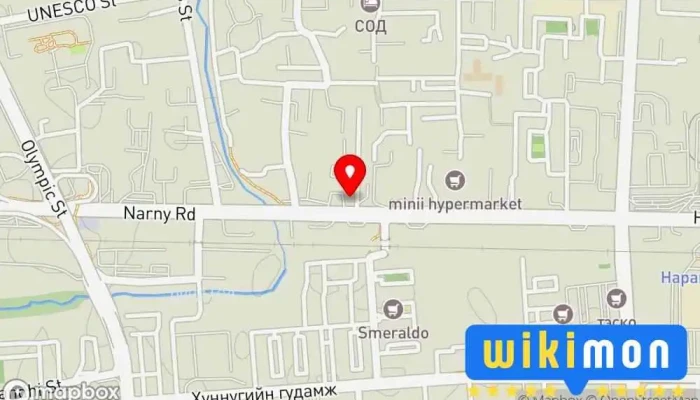 гэсэн газрын зураг Машины зогсоол  дээр Улаанбаатар