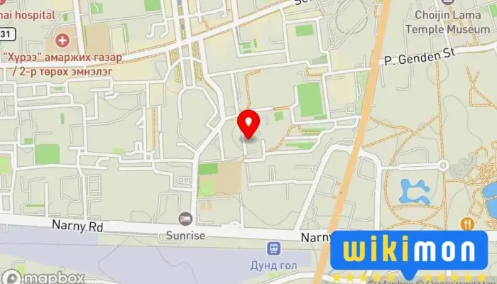 гэсэн газрын зураг Машины зогсоол  дээр Улаанбаатар
