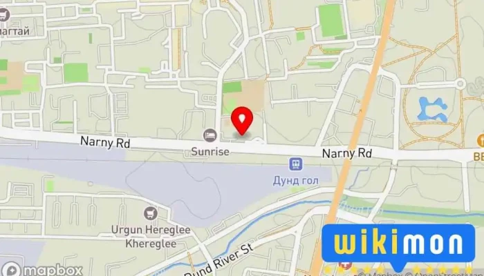 гэсэн газрын зураг Машины зогсоол  дээр Улаанбаатар