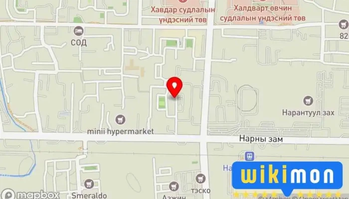 гэсэн газрын зураг Машины зогсоол  дээр Улаанбаатар