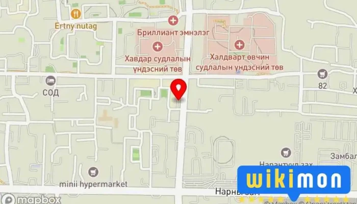 гэсэн газрын зураг Машины зогсоол  дээр Улаанбаатар