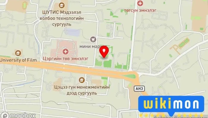 гэсэн газрын зураг Ministry of Defense Засгийн газрын байшин дээр Улаанбаатар