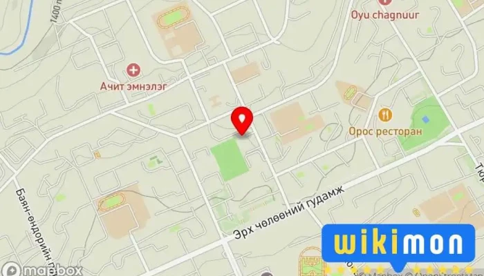 гэсэн газрын зураг Молор-Эрдэнэ буудал Зочид буудал дээр Эрдэнэт