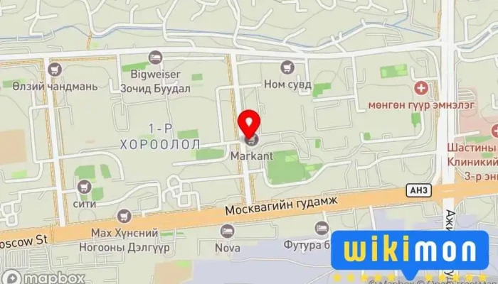 гэсэн газрын зураг Монгол экспресс карго Шуудангийн Үйлчилгээ дээр Улаанбаатар