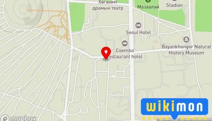 гэсэн газрын зураг Монгол гоёл сургалтын төв Сургалтын Төв дээр Баянхонгор