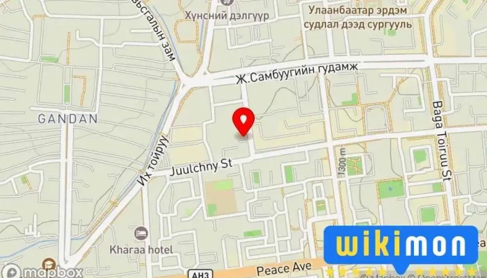 гэсэн газрын зураг Монгол Японы Залуучуудын Хамтын Ажиллагааг Дэмжих Төв Төрийн бус байгууллага дээр Улаанбаатар