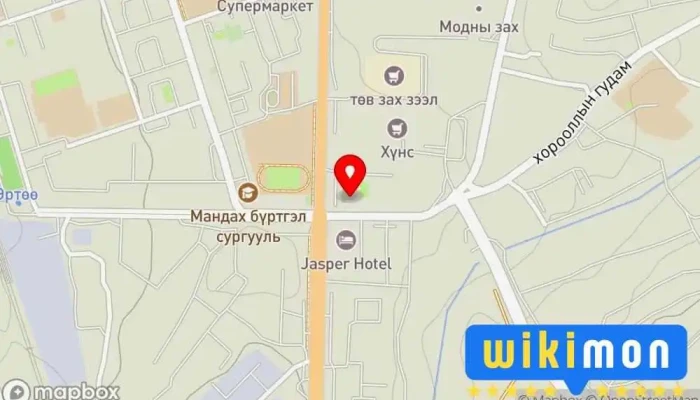гэсэн газрын зураг Монгол Оюу сургууль Боловсрол дээр Дархан