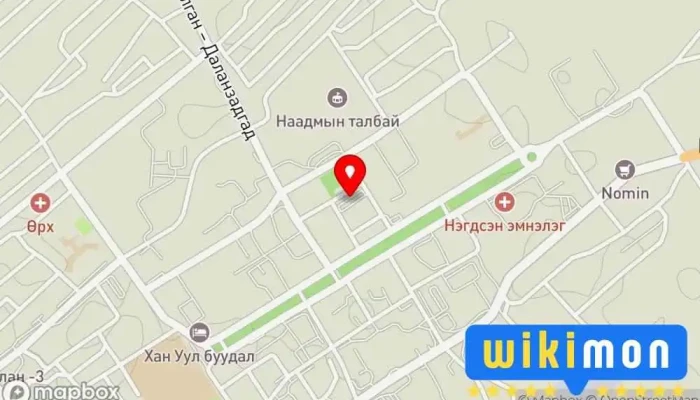 гэсэн газрын зураг Монгол улсын хурц арслан Гомбо-Аюушийн Дэмүүлийн талбай Town square дээр Даланзадгад