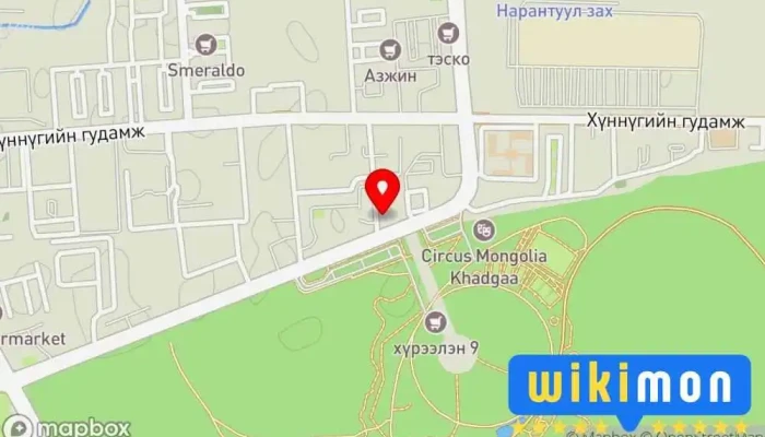 гэсэн газрын зураг Монголын Балетын Хөгжлийн сан Сургууль дээр Улаанбаатар