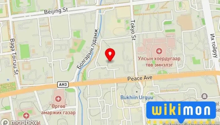 гэсэн газрын зураг Монголын Эрүүл Мэндийн Хөгжил Шинэчлэл Холбоо Холбоо буюу Байгууллага дээр Улаанбаатар