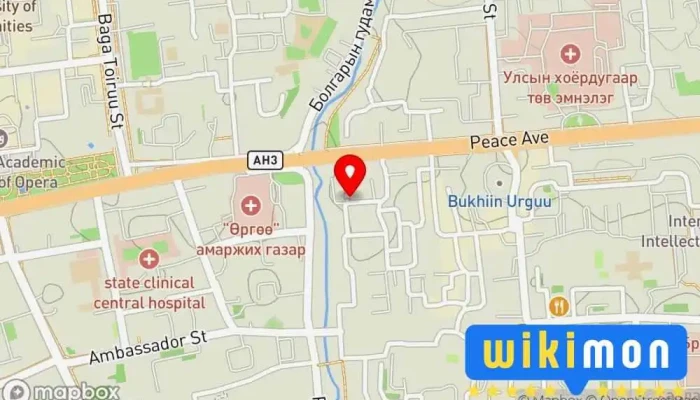 гэсэн газрын зураг Монголын Оюутны Холбоо Төрийн бус байгууллага дээр Улаанбаатар