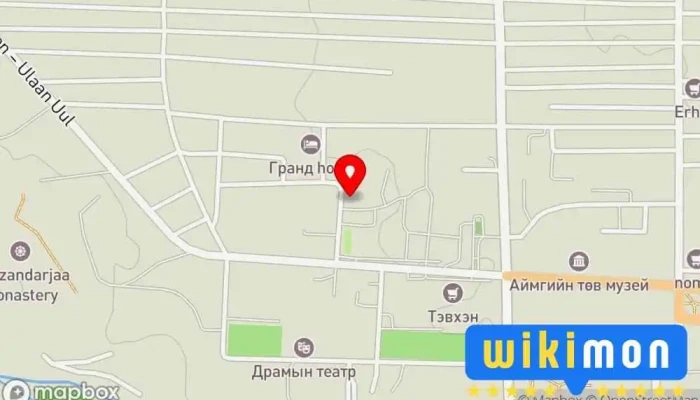 гэсэн газрын зураг Murun Guest house (Airbnb) Дэн буудал, Аялагчдын түр байрлах байр дээр Мөрөн