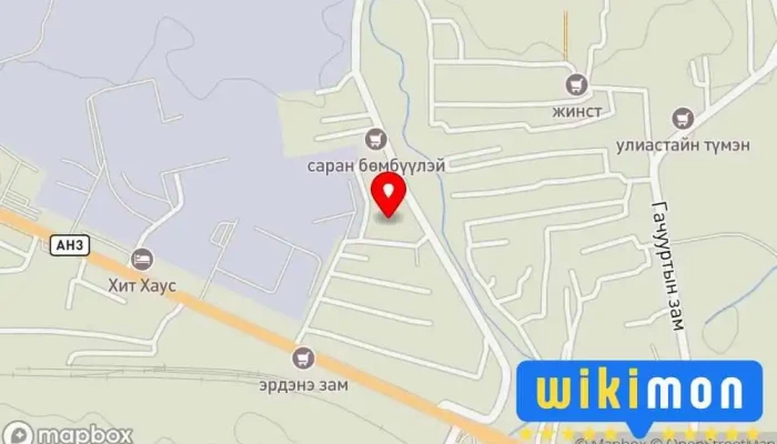 гэсэн газрын зураг Найдварын өргөө хүүхэд хөгжлийн төв - 