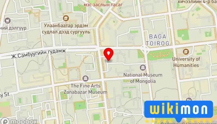 гэсэн газрын зураг Нийгмийн даатгалын ерөнхий газар Компаний Оффис дээр Улаанбаатар