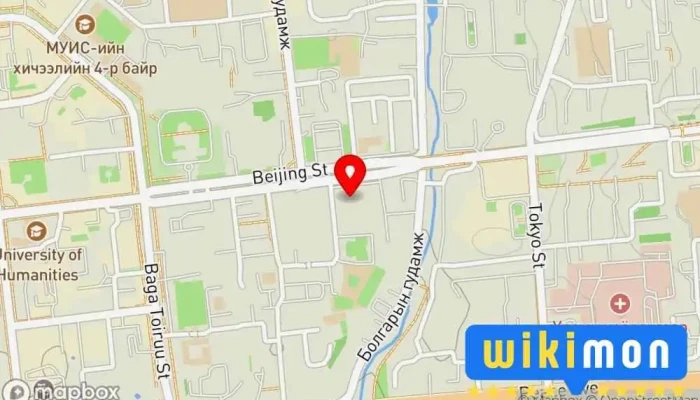 гэсэн газрын зураг ODEnglish Боловсролын Зөвлөгч, Аяллын товчоо дээр Улаанбаатар