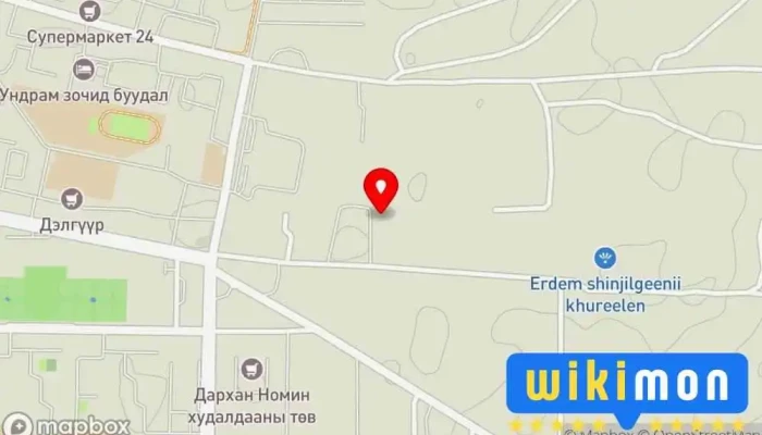 гэсэн газрын зураг Odko Байшин барьж гүйцэтгэгч дээр Дархан