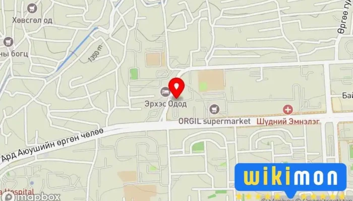 гэсэн газрын зураг Ogtorguin biyelgee Бүжгийн сургууль дээр Улаанбаатар
