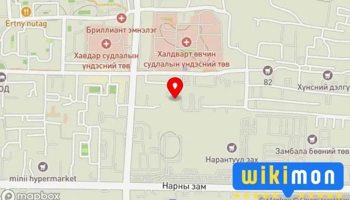 гэсэн газрын зураг ОЮУНЫ ТӨВ ДУНД СУРГУУЛЬ Сургууль дээр Улаанбаатар