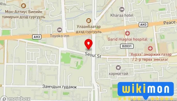 гэсэн газрын зураг Олборлолт ХХК Уул уурхайн компани дээр Улаанбаатар