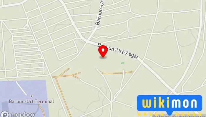 гэсэн газрын зураг Оргих цэвэр усны үйлдвэр  дээр Баруун−Урт