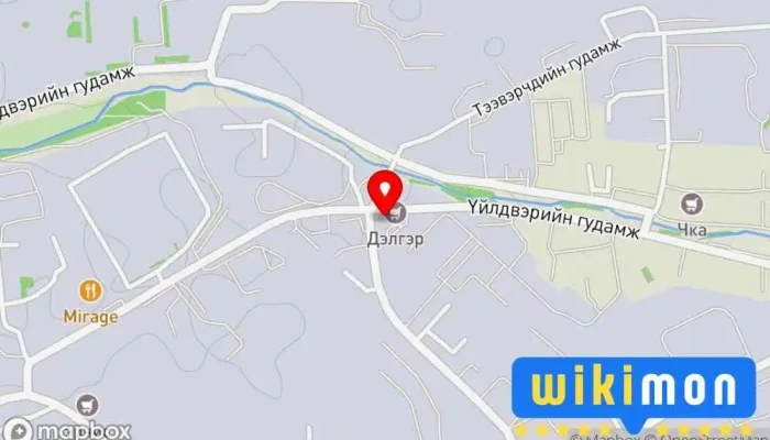 гэсэн газрын зураг Orgil Turbine Engineering LLC Зуухны Дэлгүүр дээр Улаанбаатар